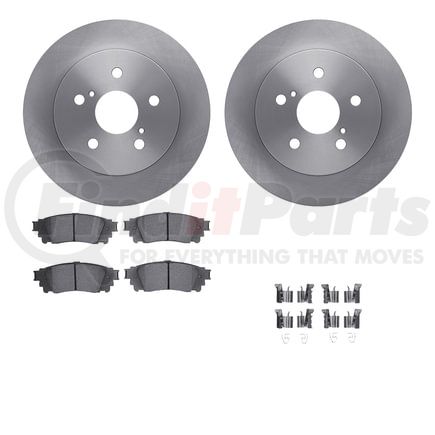 Dynamic Friction Company 6512-75149 Brake Rotor with 5000 Brake Pads and Hardware Kit