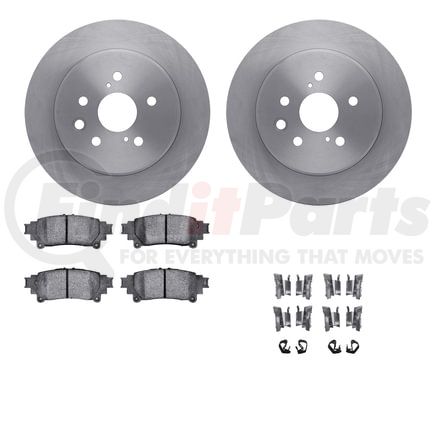 Dynamic Friction Company 6512-75140 Brake Rotor with 5000 Brake Pads and Hardware Kit
