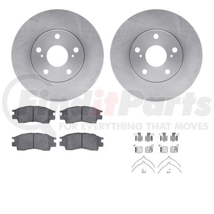 Dynamic Friction Company 6512-76308 Brake Rotor with 5000 Brake Pads and Hardware Kit