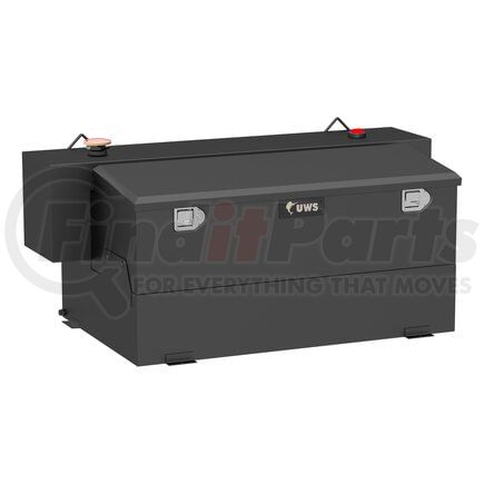 Retrac Mirror ST-100HH-CB-MB Matte Black Hammerhead-Style 100-Gallon Steel-Aluminum Combo Transfer Tank