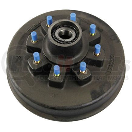 Retrac Mirror 301691 Threaded Trailer Idler Hub - 12K, 8 on 6-1/2", 16-17-1/2" Wheel Size, 5/8" Studs