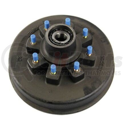 Retrac Mirror 347627 Brake Drum Hub Assembly for 8,000-lb. Hybrid Axle - 8 on 6.5", 5/8" Stud