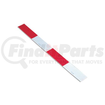 Fleet Engineers 997-75000 DOT-C2 Reflective Tape, 24 strip, 6 red x 6 white pattern