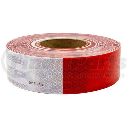 Fleet Engineers 997-75003 DOT-C2 Reflective Tape, 150' Roll, 6 red x 6 white pattern