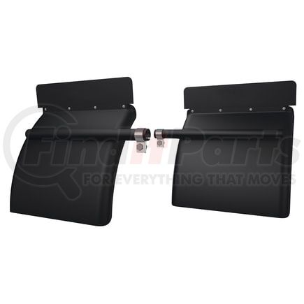 Fleet Engineers 031-01636 Cross-Tube Poly XTP-24 with Black Top Flaps, Black Poly, Pair