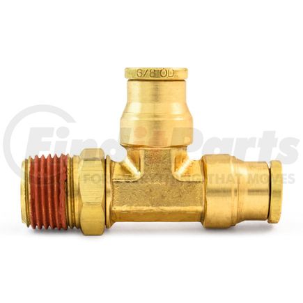 Tramec Sloan S271PMT-8-8 Air Brake Fitting - 1/2 Inch x 1/2 Inch Swivel Male Run Tee - Push-In