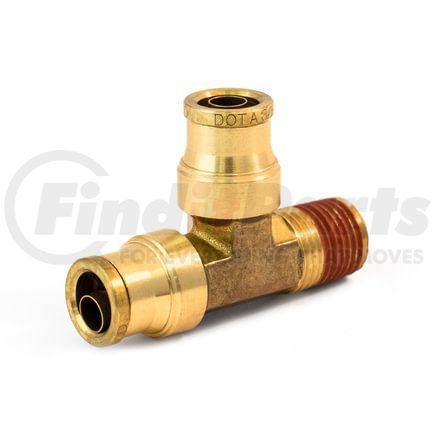 Tramec Sloan S271PMTNS-6-6 Air Brake Fitting - 3/8 Inch x 3/8 Inch Male Run Tee - Push-In