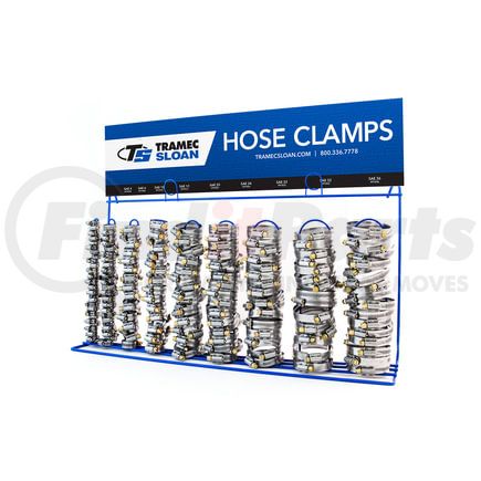 Tramec Sloan 491700 Hose Clamp Display Rack with Stock
