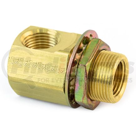 Tramec Sloan 55616C Bulkhead Fitting, Brass, 2-3/8, .38 x 1.25 Zinc Nut, Carton Pack