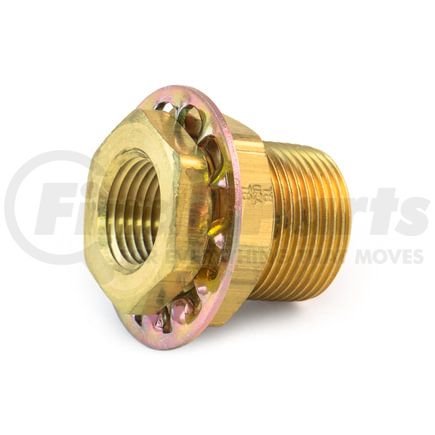 Tramec Sloan 55807 Bulkhead Fitting, Brass, 1-1/2, .28 x 1.125 Brass Nut