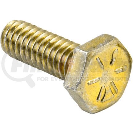 Tramec Sloan 423003P Bolt, Hex Cap Screw, 1/4 x 7/8 UNC, Grade 8, Yellow Zinc, Pkg 100