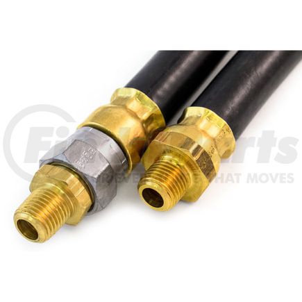 Tramec Sloan 453134 3/8 Adapter Style Hose Assembly, 34, 1/4 Fixed 1/4 Swivel, Black