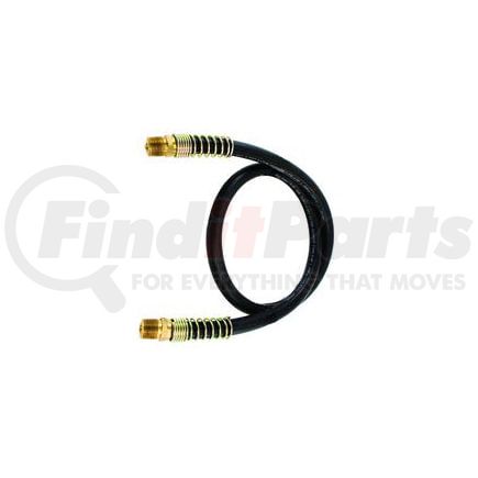 Tramec Sloan 460096 Hose Assembly, 3/8 x 96, 1/2 Fixed x 1/2 Fixed, Black, With Spring Guards
