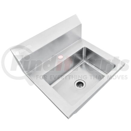 Global Industrial 670455 Global Industrial&#153; Stainless Steel Wall Mount Hand Sink W/Strainer, 14"x10"x5" Deep