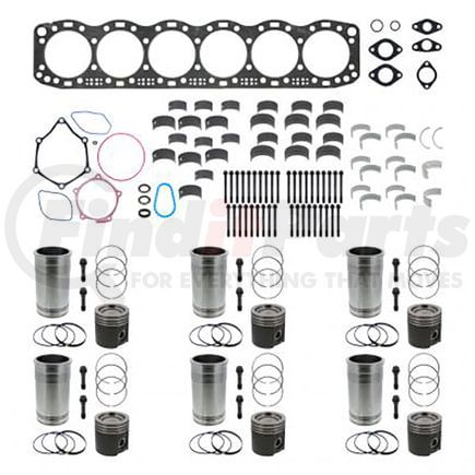 PAI S60103-129H Engine Complete Assembly Overhaul Kit - w/ OE Head Gasket; Detroit Diesel S60 Engines Application