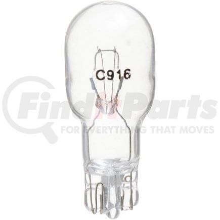 Phillips Industries 916B2 Back Up Light Bulb - 13.5V, 7.29 Watts, Standard, Clear, Push Type