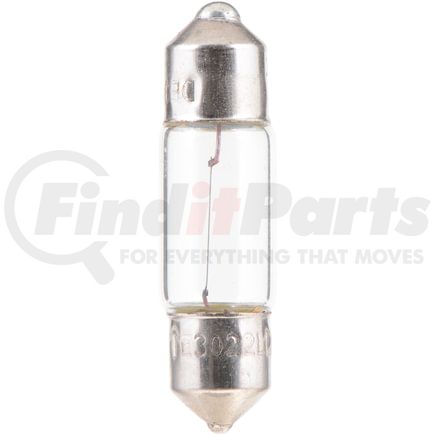 Phillips Industries DE3022LLCP Dome Light Bulb - 12V, 5 Watts, Clear, Push Type, LongerLife