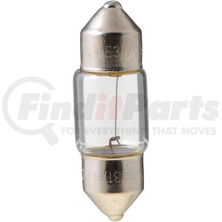 Phillips Industries DE3175B2 Dome Light Bulb - 12V, 10 Watts, Standard, Clear, Push Type