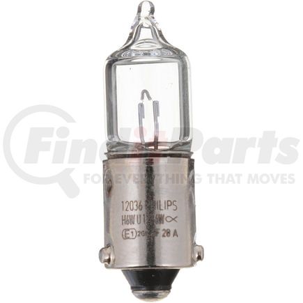 Phillips Industries H6WCP Turn Signal / Parking Light Bulb - 12V, 6 Watts, Standard, Clear, Twist Type