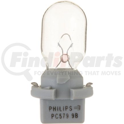 Phillips Industries PC579CP Instrument Panel Courtesy Light Bulb - 14V, 9 Watts, Standard, 0.64 AMP, C-2F Filament