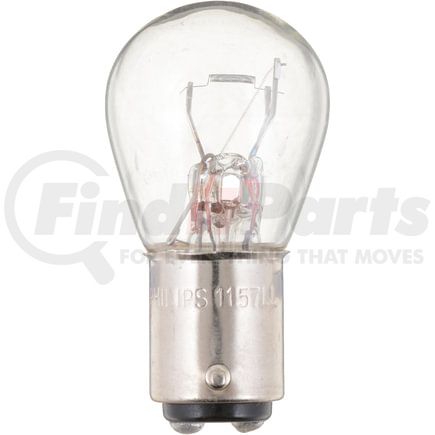 Phillips Industries 1157LLB2 LongerLife Tail Light Bulb - 12.8V, 26.9/8.26 Watts, Clear, Twist Type