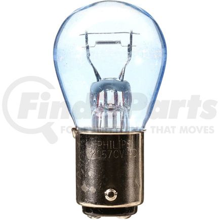 Phillips Industries 2057CVB2 Tail Light Bulb - 12.8V, 26.9/6.72 Watts, Blue Coated, Twist Type