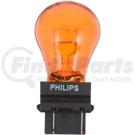 Phillips Industries 3457NACP Turn Signal Light Bulb - 12.8/14V, 26.9/8.26 Watts, Amber, Incandescent, Standard