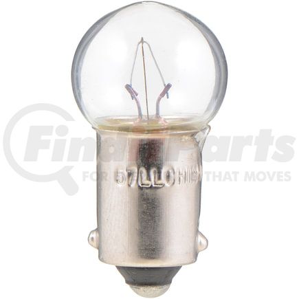 Phillips Industries 57LLB2 Multi-Purpose Light Bulb - 14V, 3.36 Watts, Clear, Incandescent