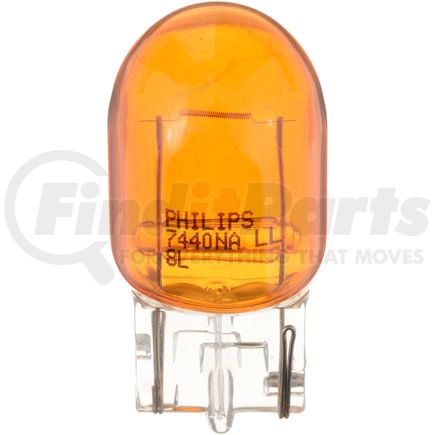 Phillips Industries 7440NALLB2 Turn Signal / Parking Light Bulb - 13.5V, 24.98 Watts, Amber, Push Type