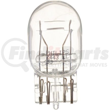 Phillips Industries 7443LLB2 LongerLife Tail Light Bulb - 13.5V, 24.97/5.4 Watts, Clear, 1.85 in.