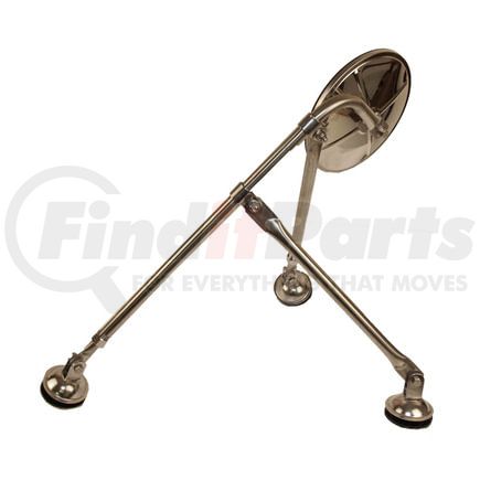 World American WA128-5090 Fender Mirror, Stainless Steel, 21-32.75in, Adjustable, 8.5in Convex