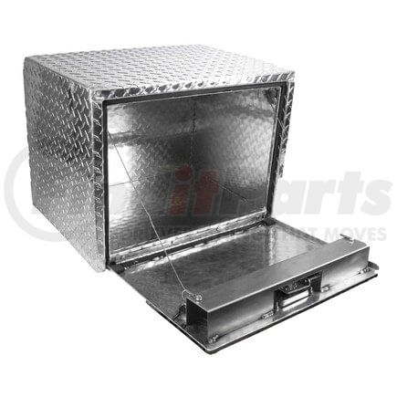 World American WA128-6004 Trailer Tool Box, Aluminum Diamond Plate, 24in L x 18in W x 18in H, Polished