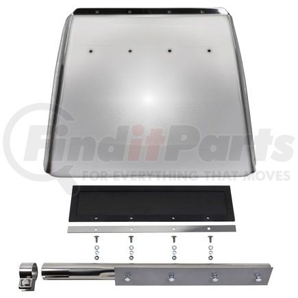 World American WA18-8132 Truck Quarter Fender, Stainless Steel, 22in Length x 25in Width