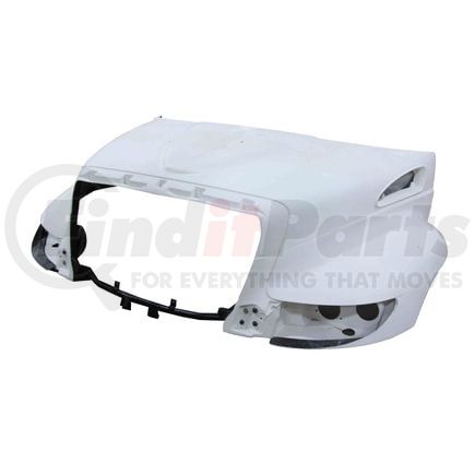World American WA18-9020 Hood Assembly, 2-Piece Hood-SBA, Fiberglass, 41in Centerline, 107in BBC