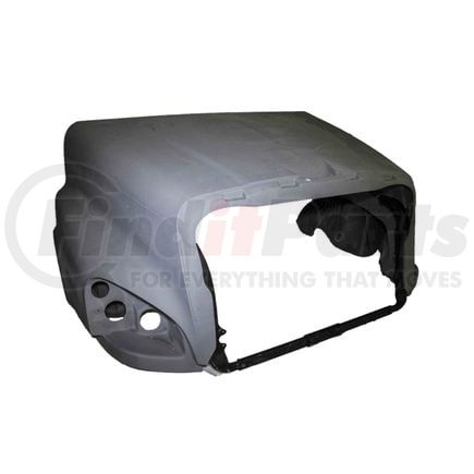 World American WA18-9026 Hood Assembly, 1-Piece Hood-SBA, Fiberglass, 50in Centerline, 125in BBC, Cascadia, Primer