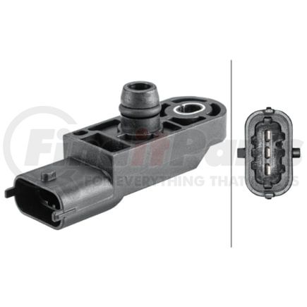 HELLA 358152301 Sensor, boost pressure - 3-pin connector - Bolted