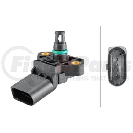 HELLA 358152251 Sensor, boost pressure - 4-pin connector - Bolted