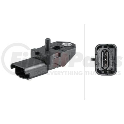 HELLA 358152341 Sensor, boost pressure - 3-pin connector - Bolted