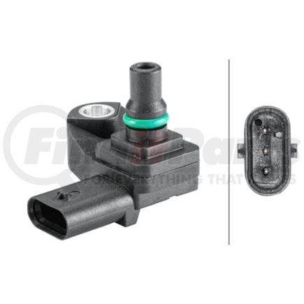 HELLA 358152401 Sensor, boost pressure - 3-pin connector - Bolted