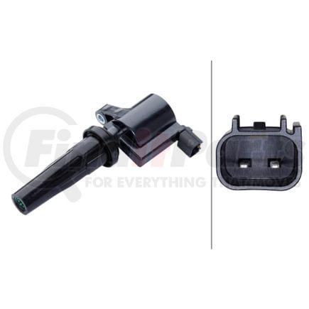 HELLA 358168171 Ignition Coil - 2-pin connector - Flush-Fitting Pencil Ignition Coils - Bolted