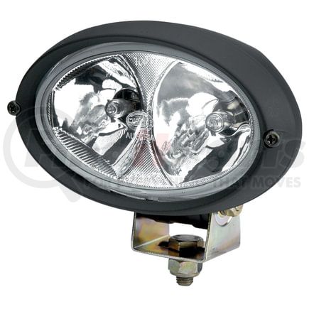 HELLA H15161037 Oval 100 Halogen Double Beam Work Lamp (LR)