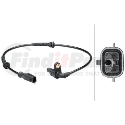 HELLA 012679121 Sensor, wheel speed - 2-pin connector - Total Length592mm
