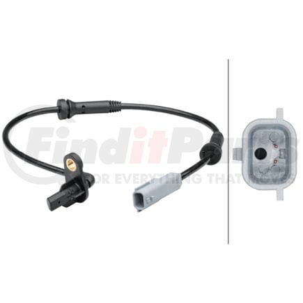 HELLA 012679221 Sensor, wheel speed - 2-pin connector - Rear - Total Length519mm