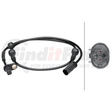 HELLA 012679371 Sensor, wheel speed - 2-pin connector - Front Axle left and right - Total Length1047mm