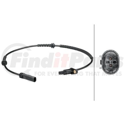 HELLA 012679521 Sensor, wheel speed - 2-pin connector - Front Axle left and right - Total Length728mm