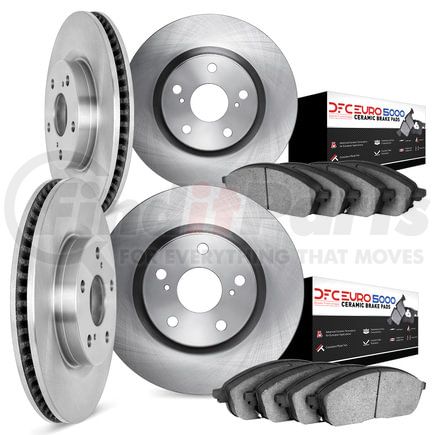 Dynamic Friction Company 6604-63014 Rotors with 5000 Euro Ceramic Brake Pads