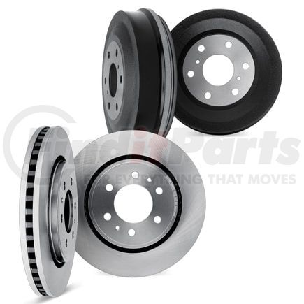 Dynamic Friction Company 6004-37004 Brake Rotors and Drums - Blank