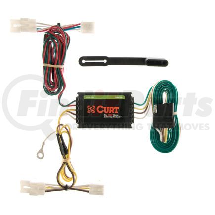 CURT Manufacturing 55309 Custom Wiring Harness; 4-Way Flat Output; Select Kia Sedona Van