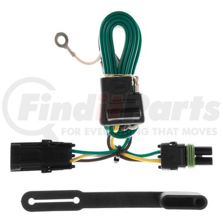 CURT Manufacturing 55312 Custom Wiring; 4-Flat; Select S10; S15; C/K; Suburban; Syclone; Isuzu Hombre