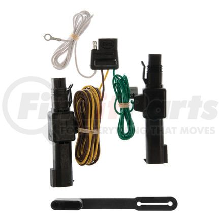 CURT Manufacturing 55317 Custom Wiring; 4-Way Flat; Select Dodge D; W; Dakota; B250; 1500; 2500; 3500